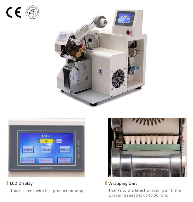 Tape Wrapping Cable Machine For Wire Harness, Auto Cable Wire Taping Machine, Cable Wire Harness Tape Wrapping Machine 线束用胶带缠绕电缆机, 自动电缆缠绕机, 电缆线束缠绕机