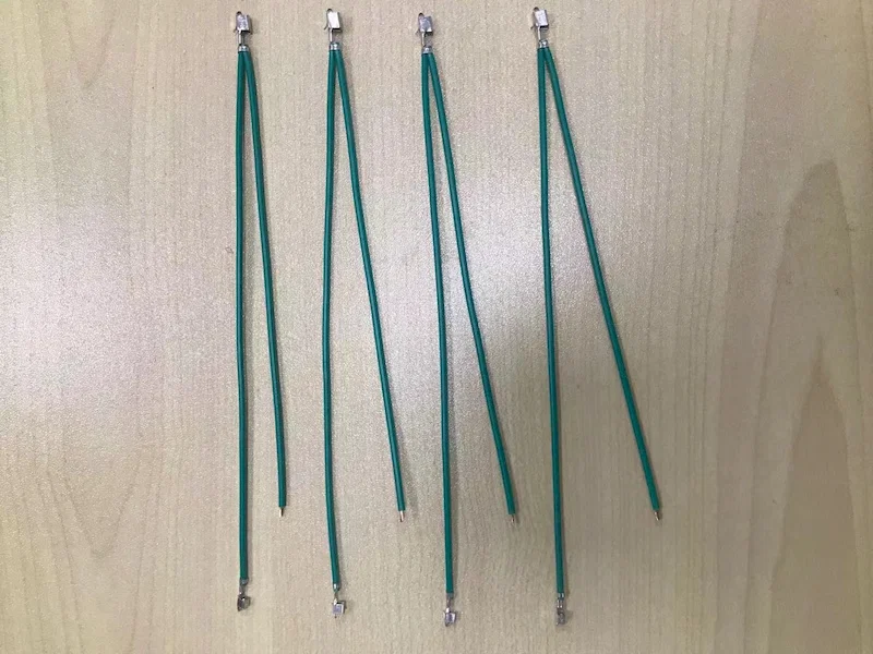 三面两线压接机样品展示