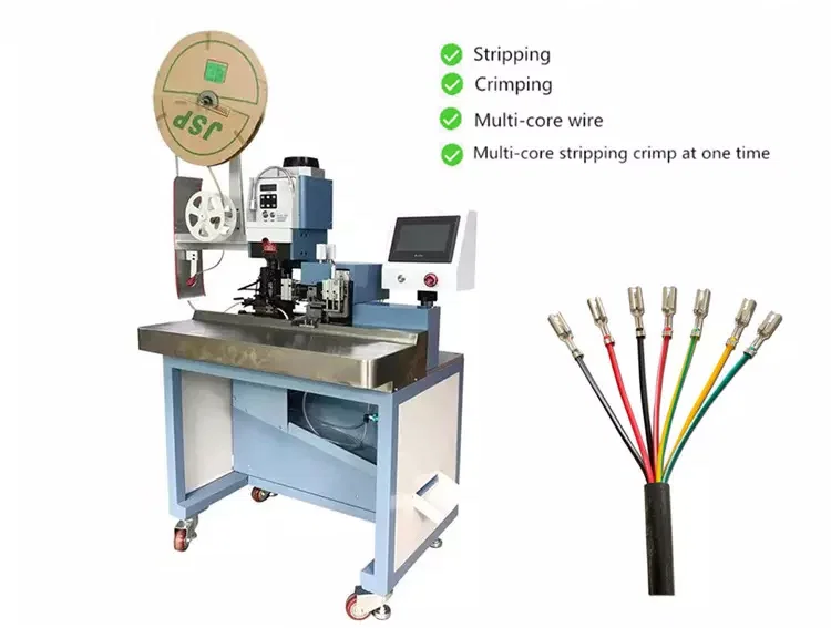 Wire Stripping Crimping Terminal, Crimping Terminal Machine, Cable Strip And Crimp Equipment, Multi-core Cablestripping
