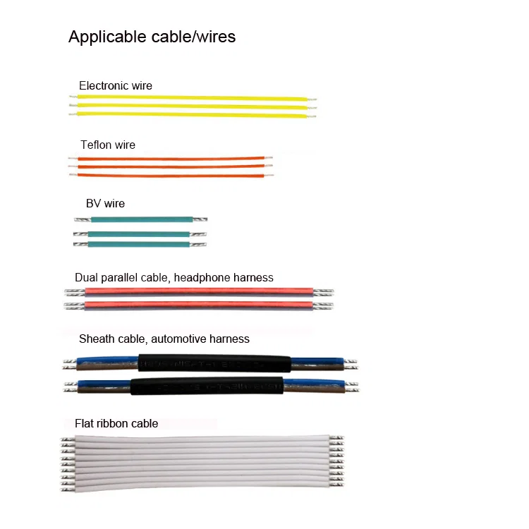 线切割剥皮镀锡机样品展示，5线切割剥皮镀锡机，自动两端线材镀锡机