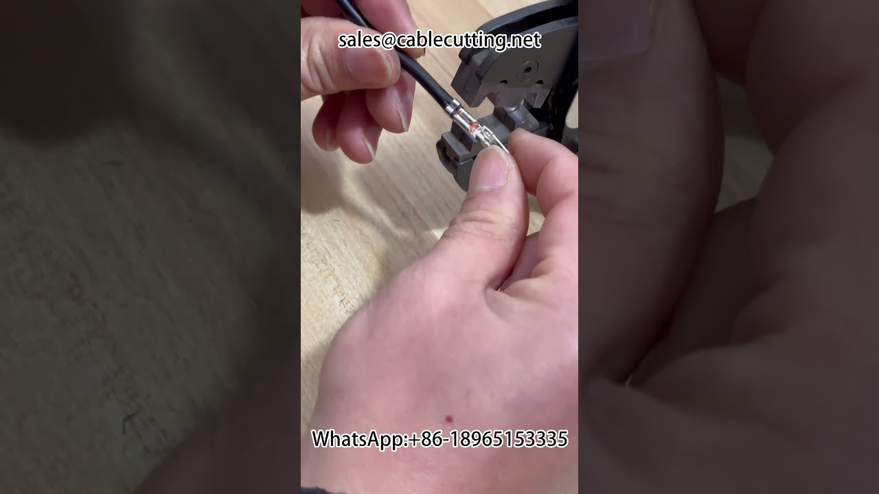 Non standard terminal crimping machine