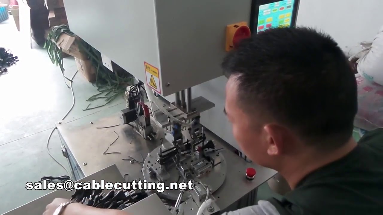 高效升级版全自动电线插头扭结机，提升工业线束生产效率