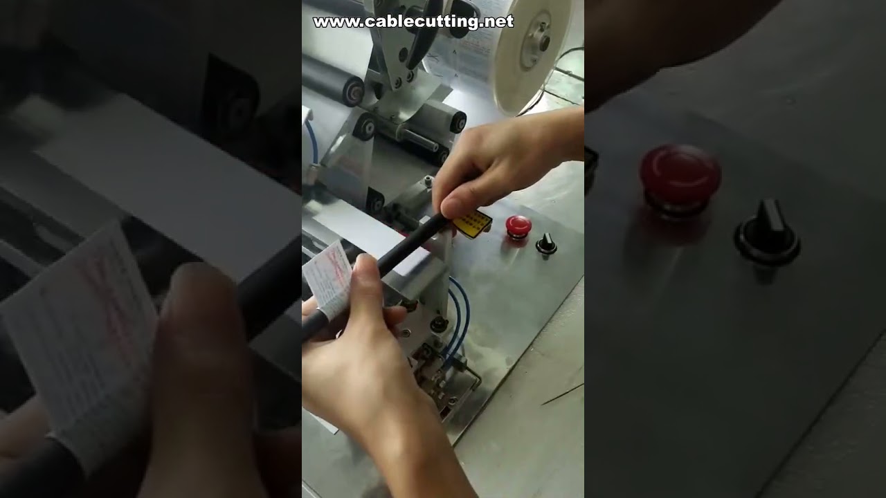 Cable Wire Folded Labeling Machine,Cable Labeling Machine,Semi Automatic Wire Folded Labeling Machin