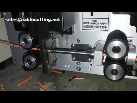 Auto wire cutter and stripper with window strip cut strip machine