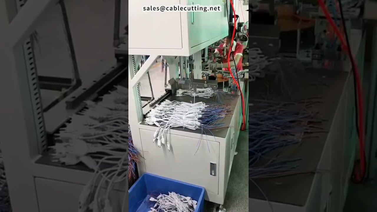 全自动AC电源线绕线、扎带、捆扎一体机，节省2名人工 #工厂 #自动化设备 #DIY
