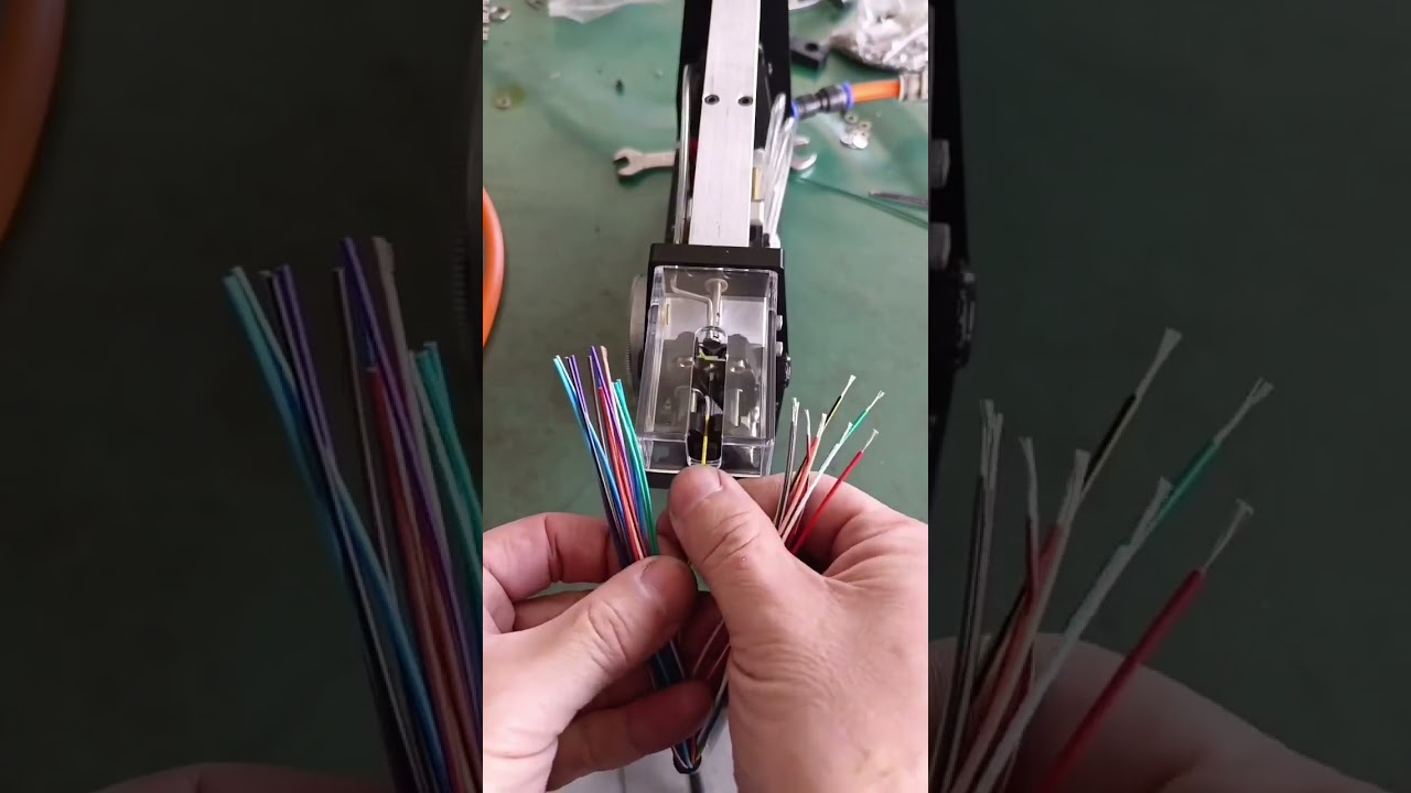 Pneumatic Induction Wire Stripping Machine Touchless and Adjustable #factory #machine