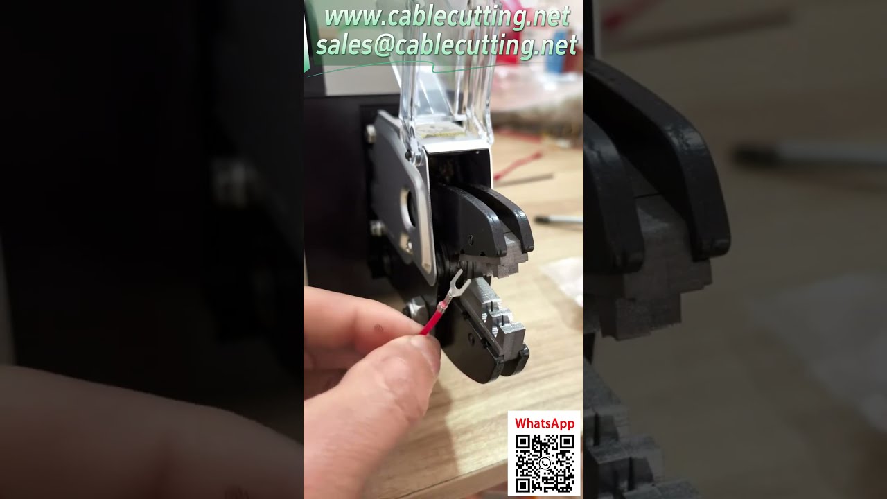 電動端子壓接機 1.5噸力 壓接地片測試 0.25-16平方 #端子機 #接地片
