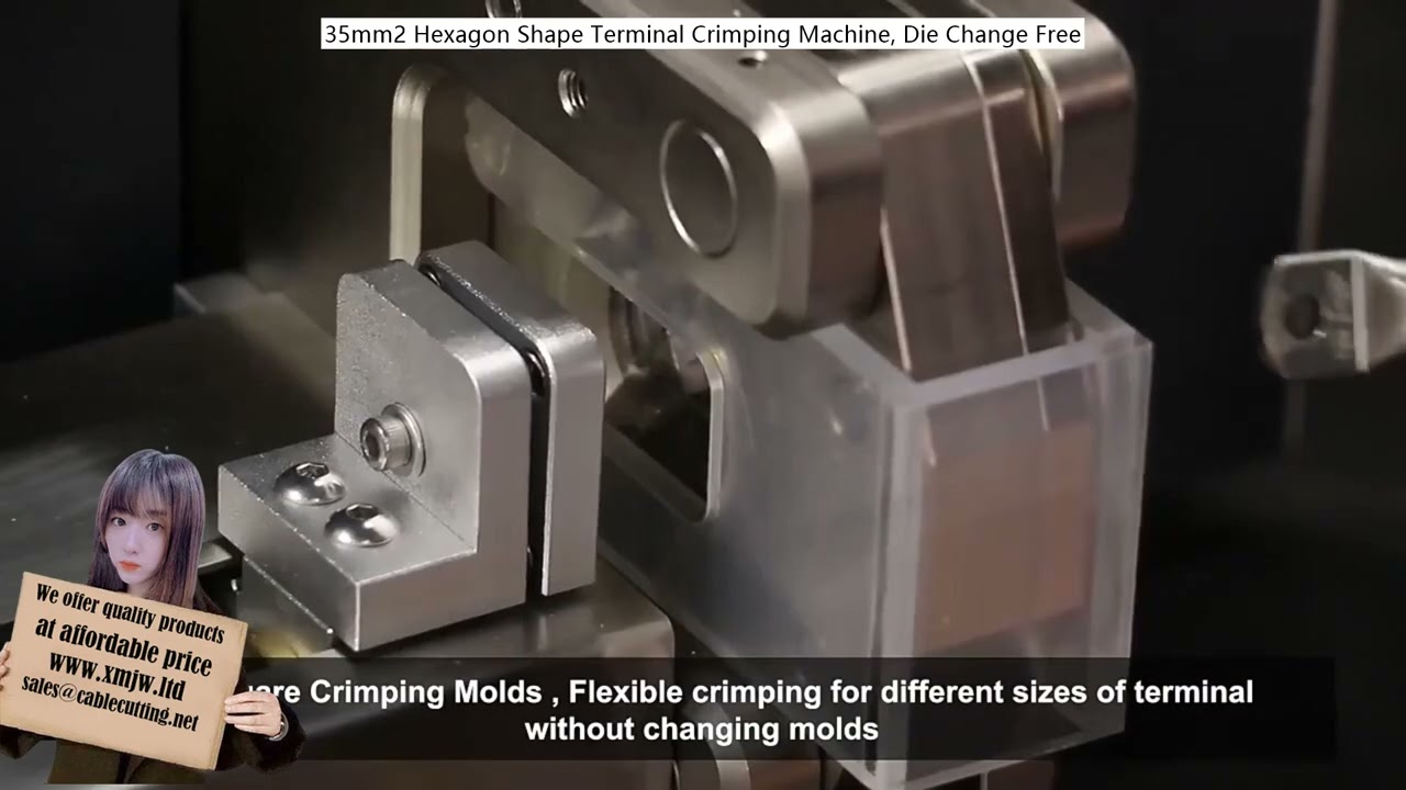35mm2 Hexagon Shape Terminal Crimping Machine, Die Change Free