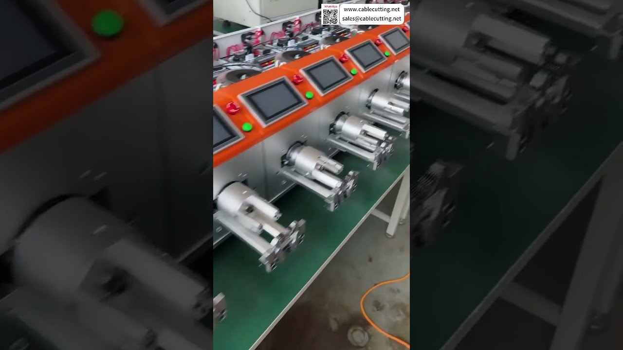 大型方形同轴剥线机工厂高效高产操作，快速机器展示