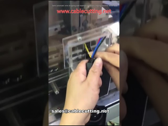 半自动剥线穿密封圈压端子机 WPM-5030 | 高效线束加工设备