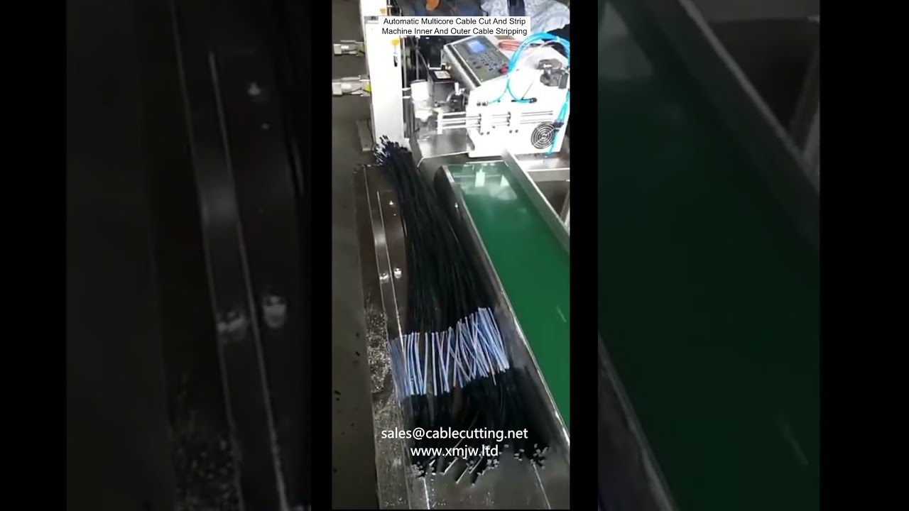 Automatic Multicore Cable Cut And Strip Machine Inner And Outer Cable Stripping