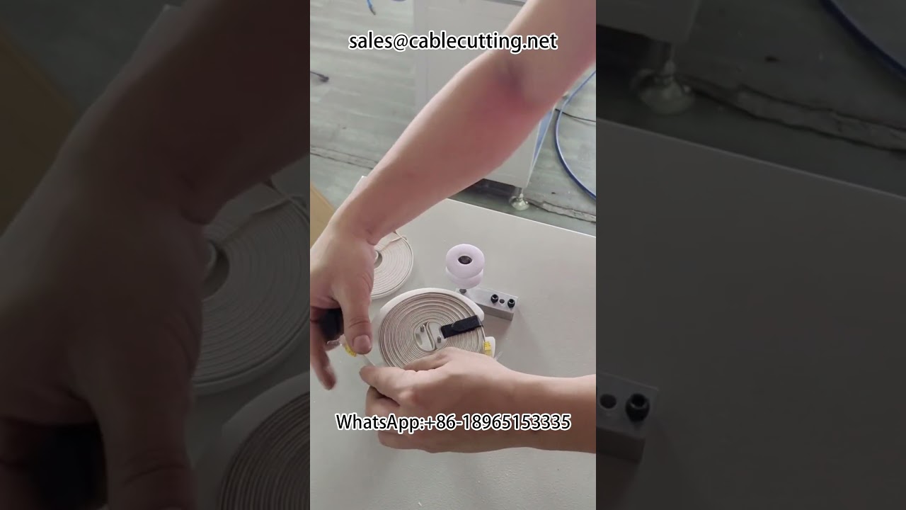 Flat wire winding machine #flat wire #network cable #HDMI HD cable