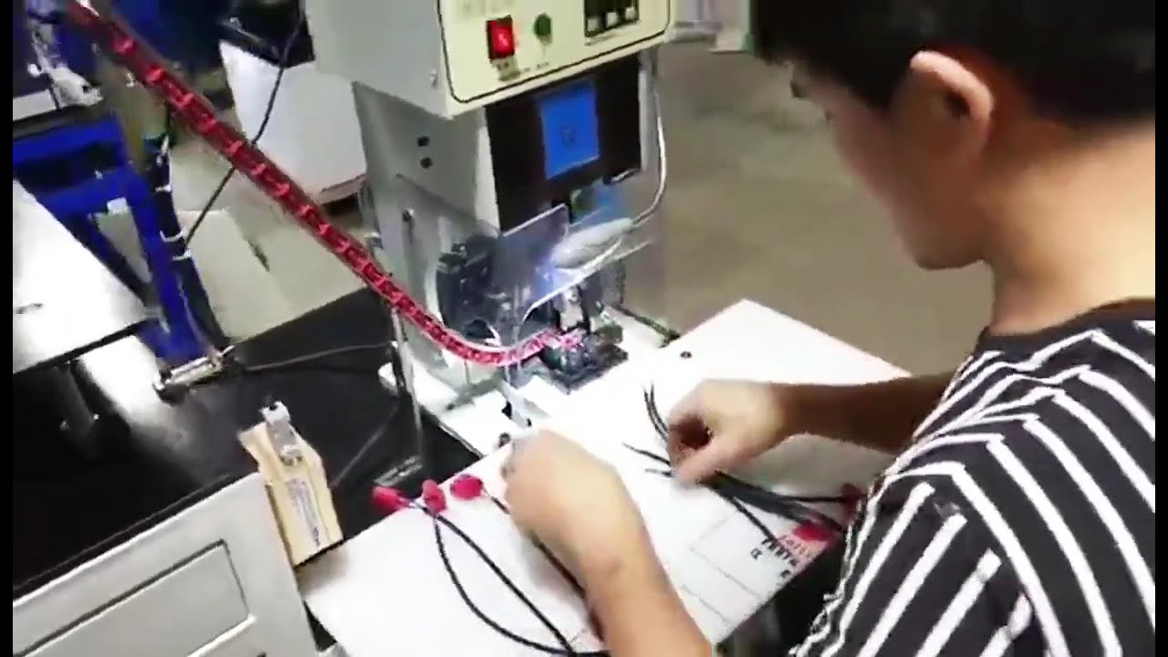振动盘散端子自动送料压接机 | 高效线束加工设备