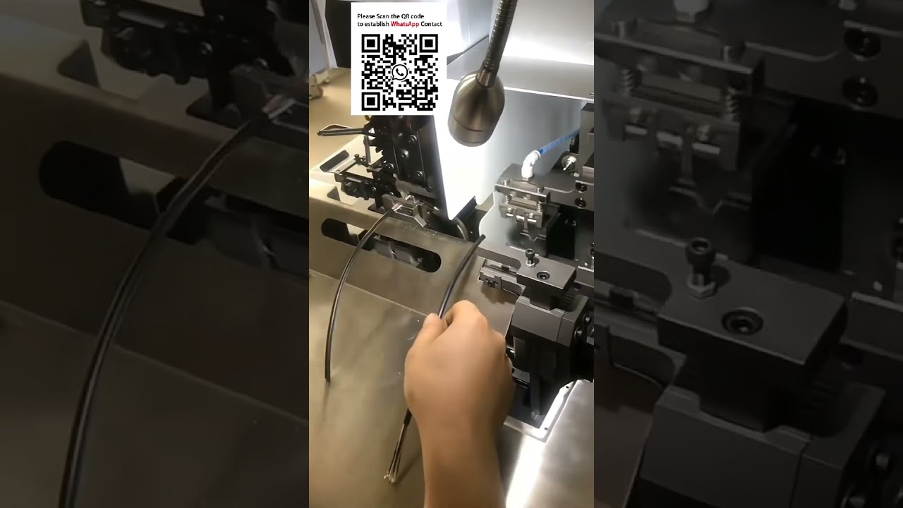 全自动护套线缆加工机：一步完成内外剥皮与压接，高效处理多芯线