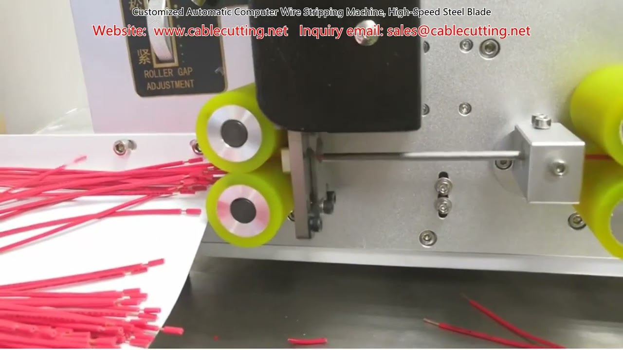 Customized Automatic Computer Wire Stripping Machine, High Speed Steel Blade
