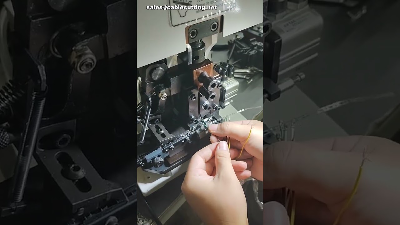 单端剥线压接机 2.5 端子设置演示 #工厂 #机器 #DIY