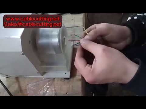 XC 180 Electric Wire Stripping Twisting Peeling Machine Semi Auto Insulated Stripper for 1 2mm 4mm2