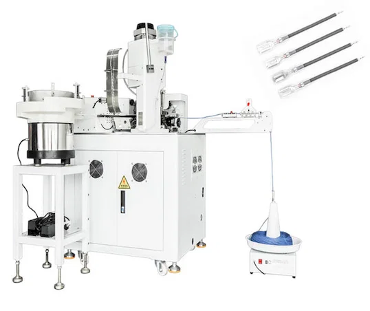 自动电缆穿套管扭线沾锡机
